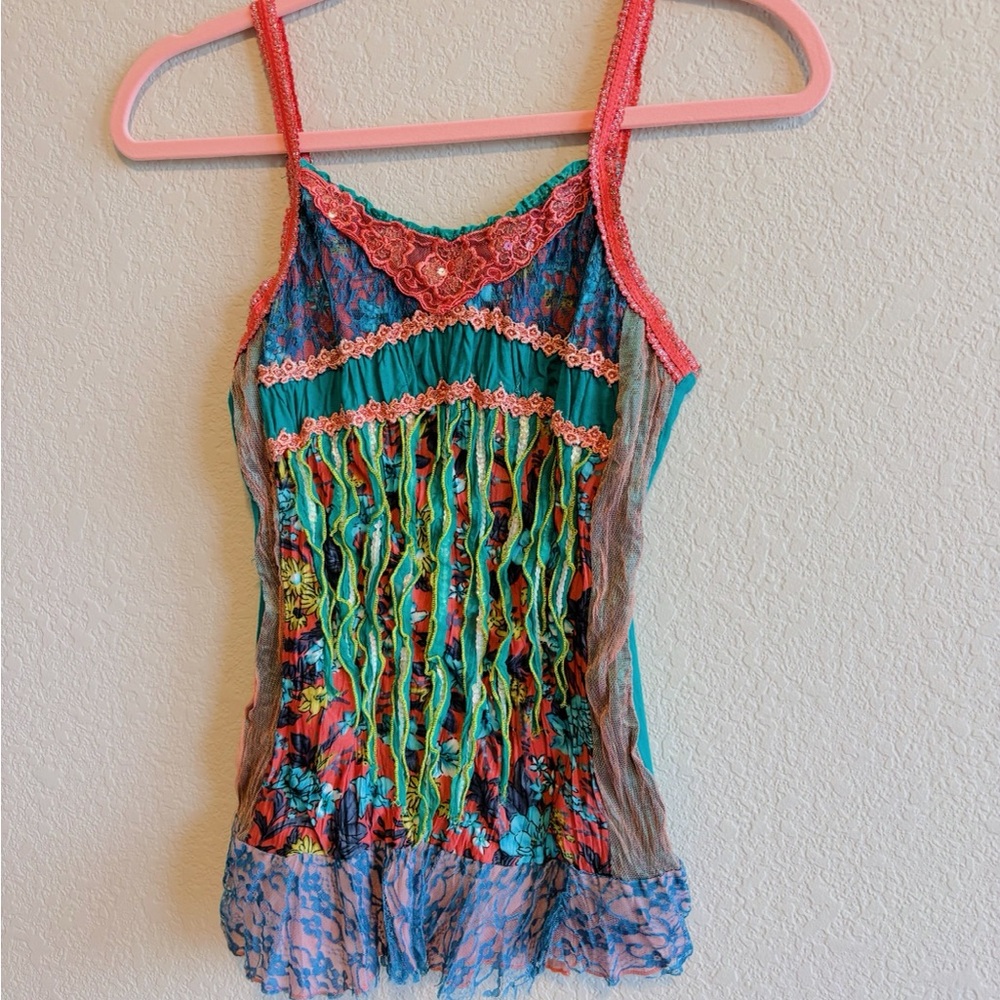 RARE Y2K Fresh Wear Buckle Brand Mermaid Tank